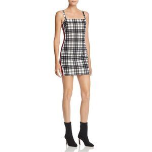 Sunset & Spring Womens Plaid Cocktail Dress, NWT